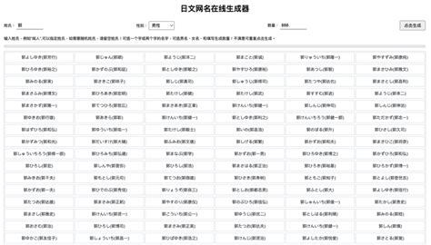 日系名字|日本名字产生器：逾7亿个名字完整收录 